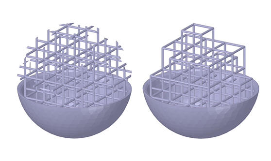 Remove partial segments: без применения опции (слева) и с включенной опцией (справа)